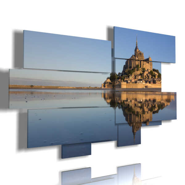 mare cuadros Mont Saint Michel en Francia