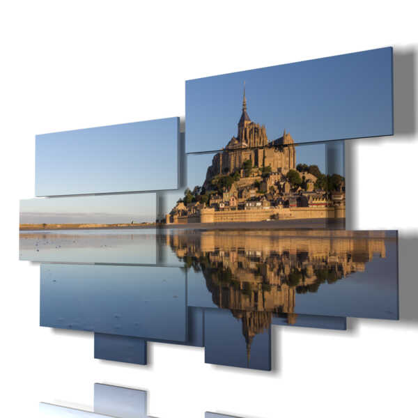 mare cuadros Mont Saint Michel en Francia