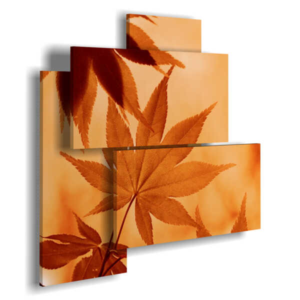 Cuadros abstracto hojas