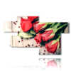 quadri con cuori e rose rosse