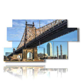 Quadro su tela - New York di colore triste blue – IlyDecor