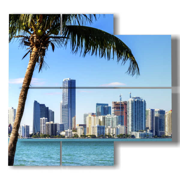 tableau avec des images de la plage de Miami