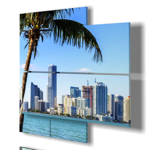 tableau avec des images de la plage de Miami