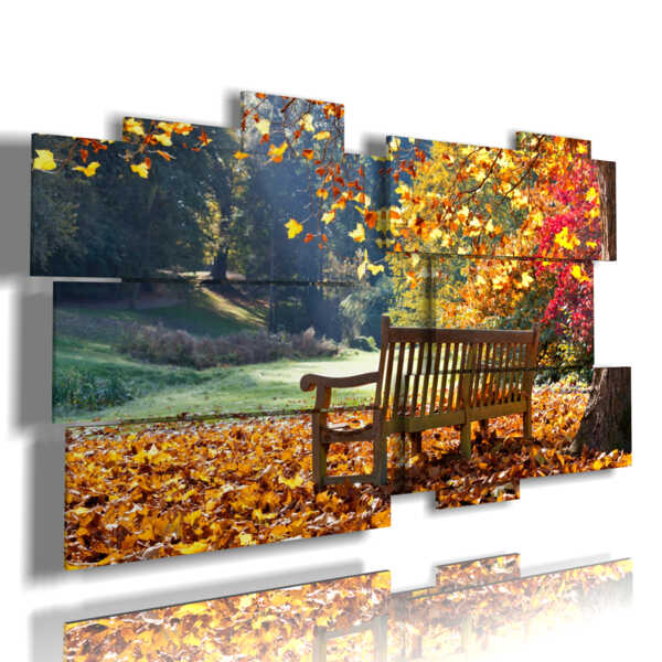 quadro con immagini di autunno bellissime