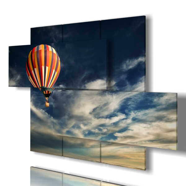 tableaux ballon solitaire dans le ciel