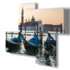 modern paintings of Venice gondolas and San Marco bell tower